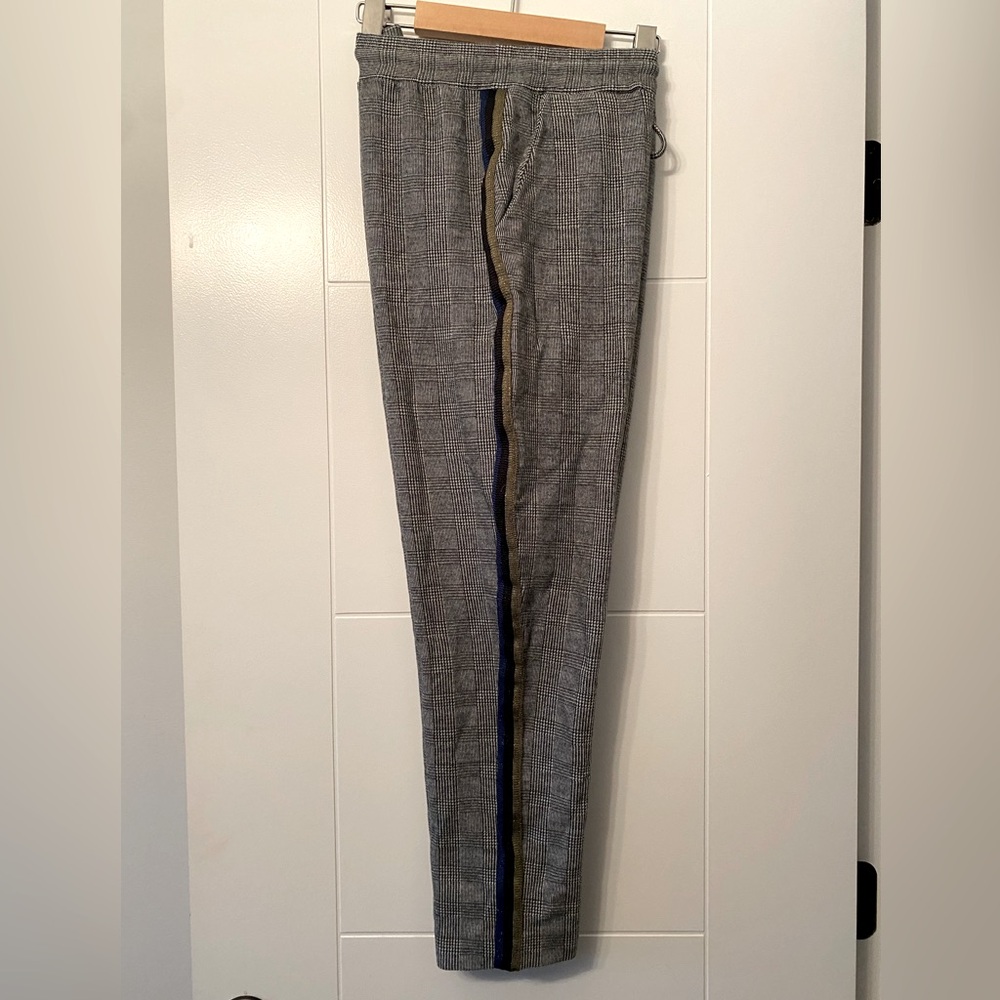 Anthropologie- Maeve Gray Houndstooth Pants
